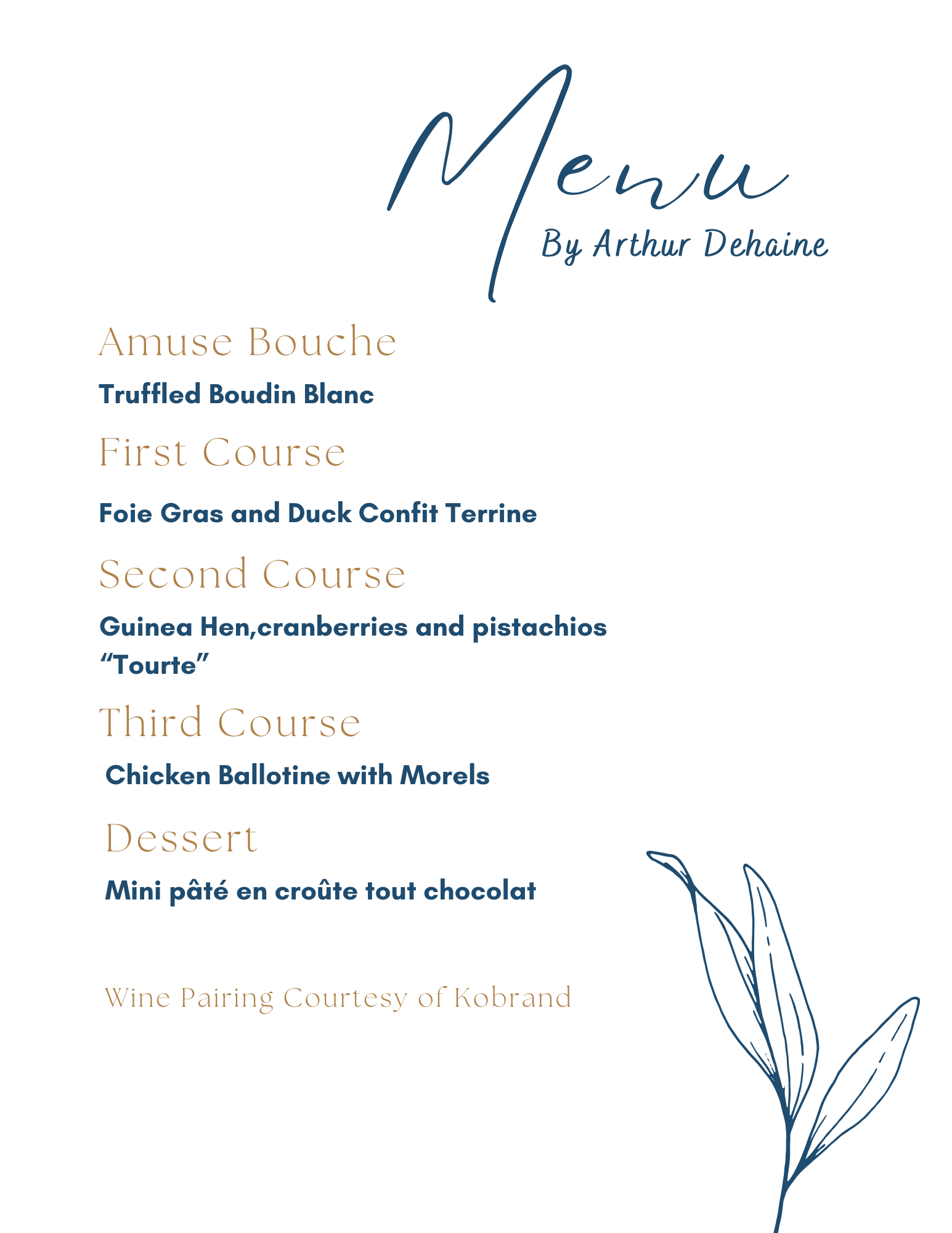 Arthur Dehaine - Daniel Boulud Dinex Group