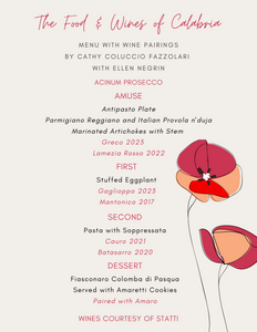 Cathy Coluccio Fazzolari & Ellen Negrin - The Food & Wines of Calabria